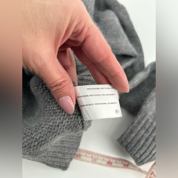 NWT New $248 AG Adriano Goldschmied Sandrine Longline Grey Wool Cardigan Size XS - Picture 7 of 12